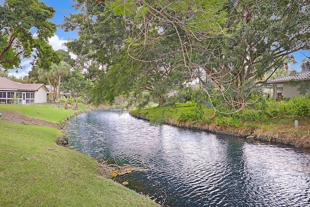 view of water feature