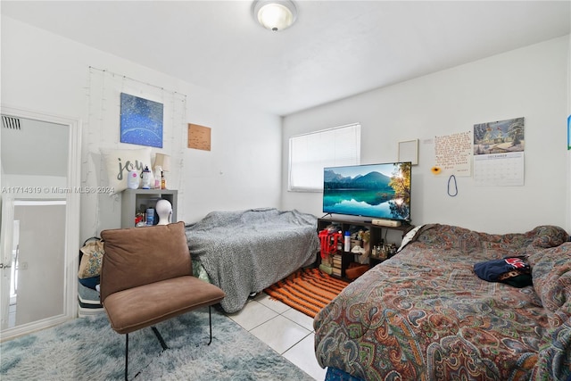 view of tiled bedroom