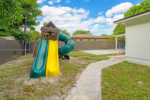 view of jungle gym