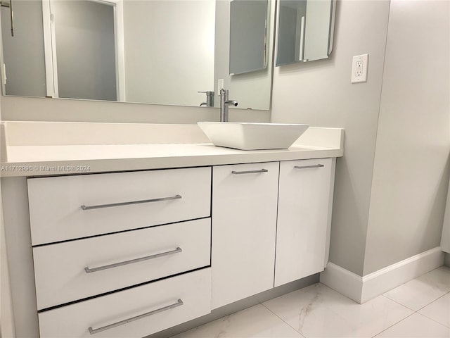 bathroom featuring vanity