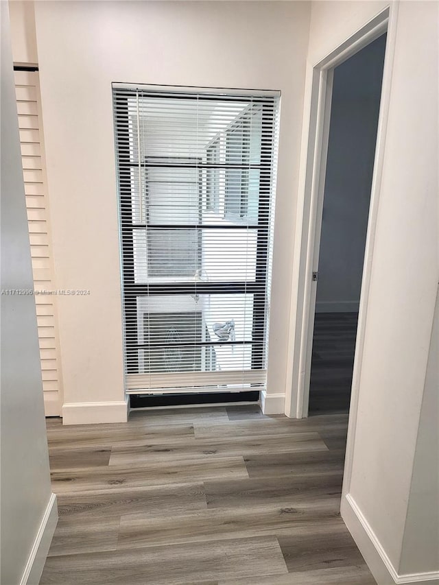 interior space featuring dark wood-type flooring