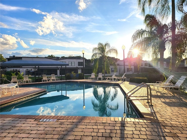 view of pool with a patio area