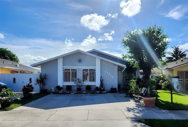 view of front of home