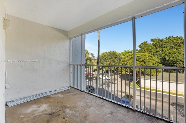 view of sunroom