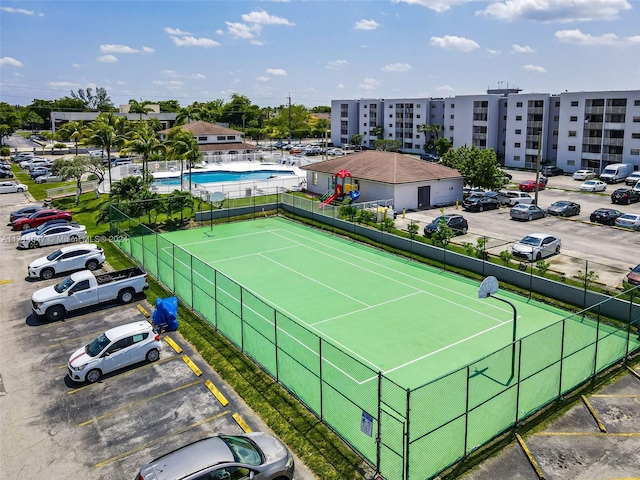 view of sport court