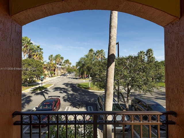 view of balcony