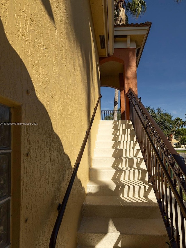 view of staircase