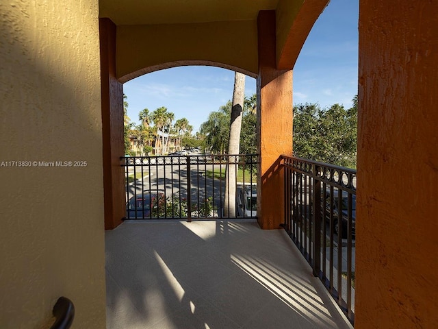 view of balcony