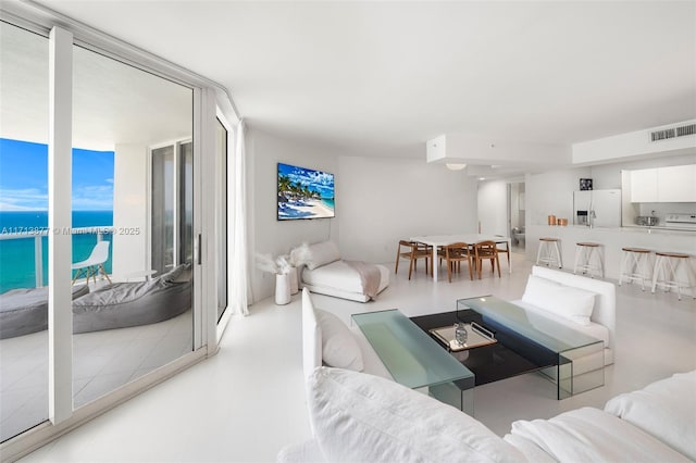 4779 Collins Ave Unit 3108, Miami Beach, FL 33140 - living room featuring a water view