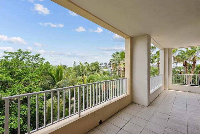 view of balcony