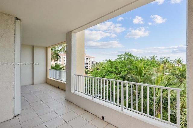 view of balcony