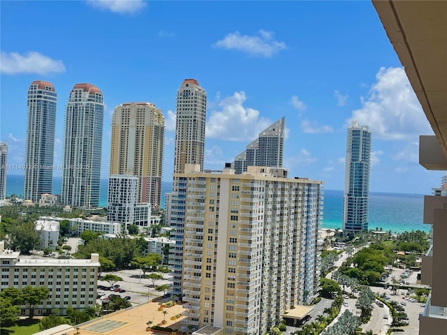 view of city featuring a water view