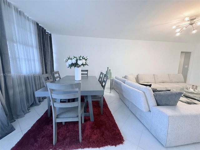250 174th St Unit 2307, Sunny Isles Beach, FL 33160 - living room with light tile patterned floors and a chandelier