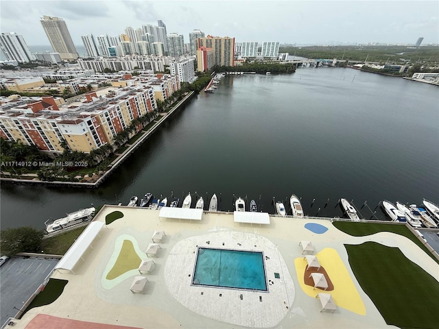 250 174th St Unit 2307, Sunny Isles Beach, FL 33160 - bird's eye view of skyline and a large body of water