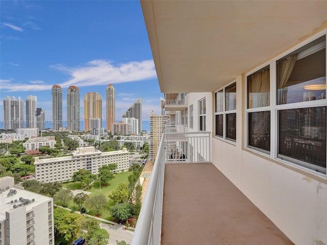 view of balcony