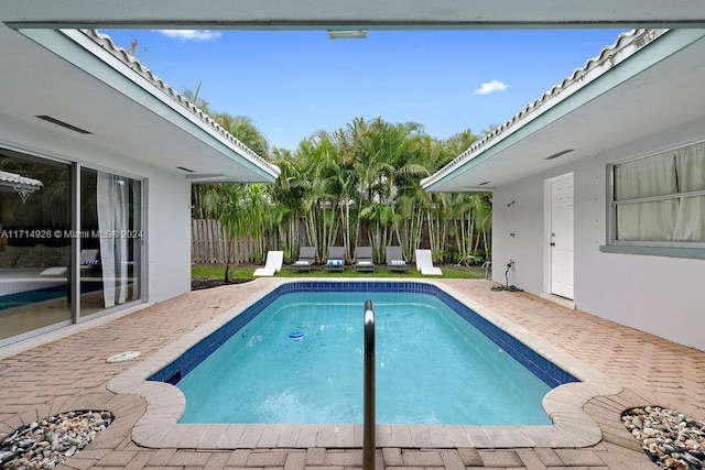 view of pool with a patio