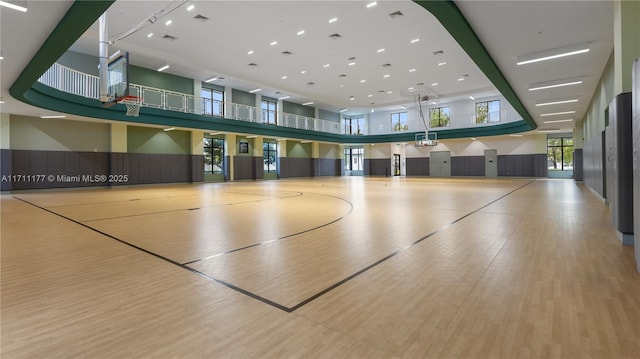 view of basketball court