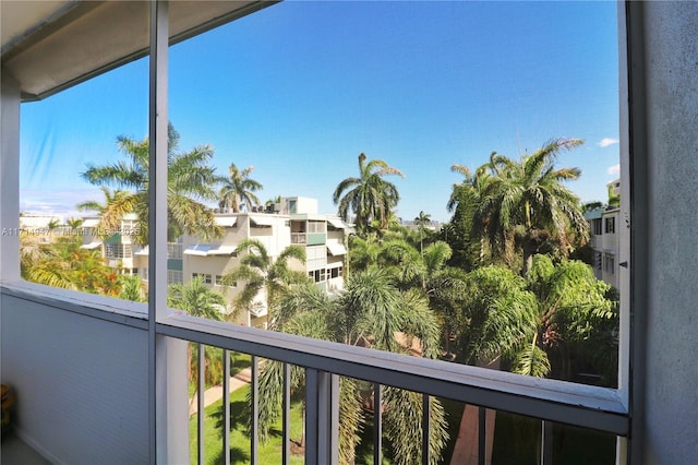 view of balcony