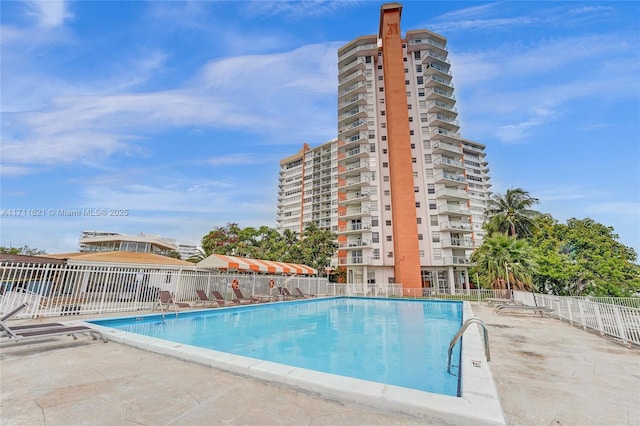 view of pool with a patio