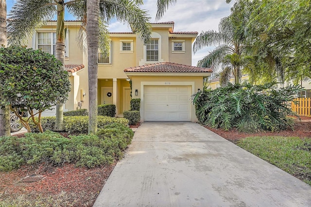 view of front of house featuring a garage