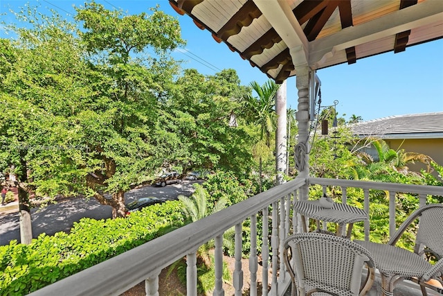 view of balcony