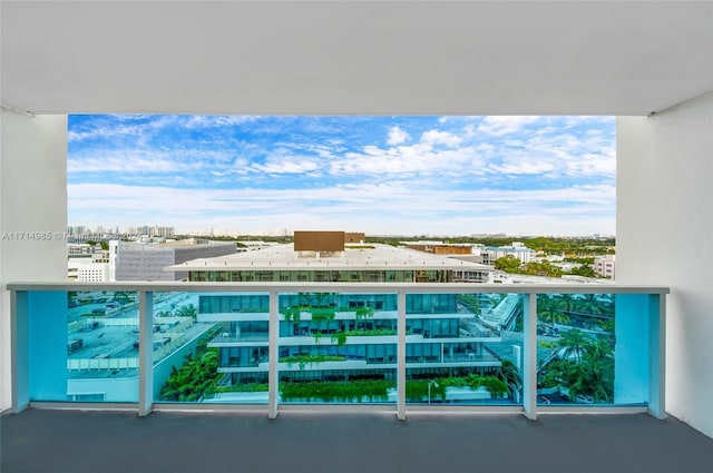 view of balcony