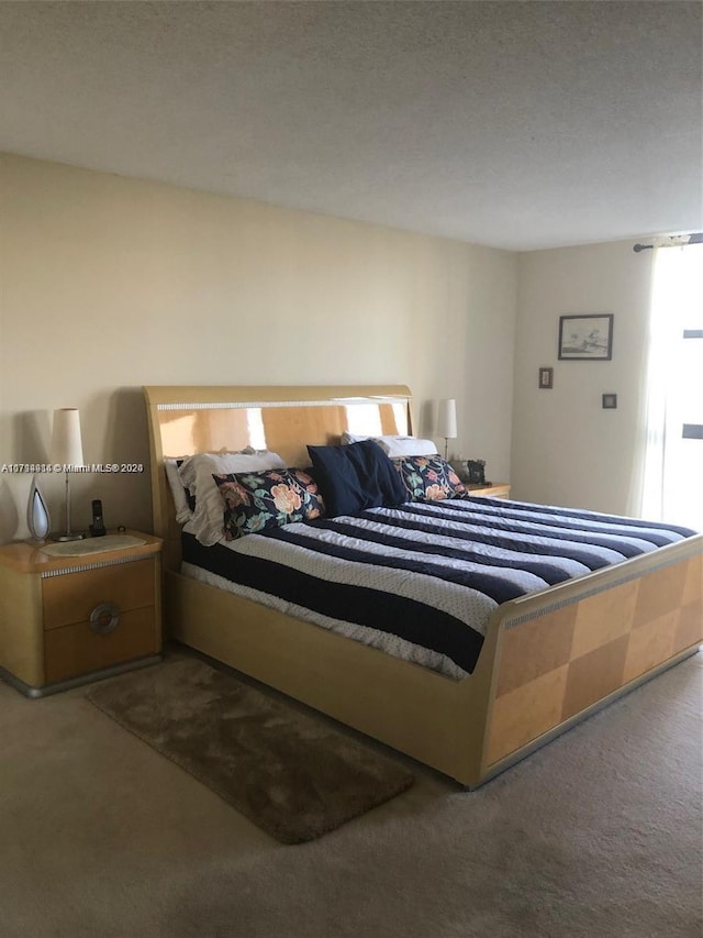 bedroom with carpet floors