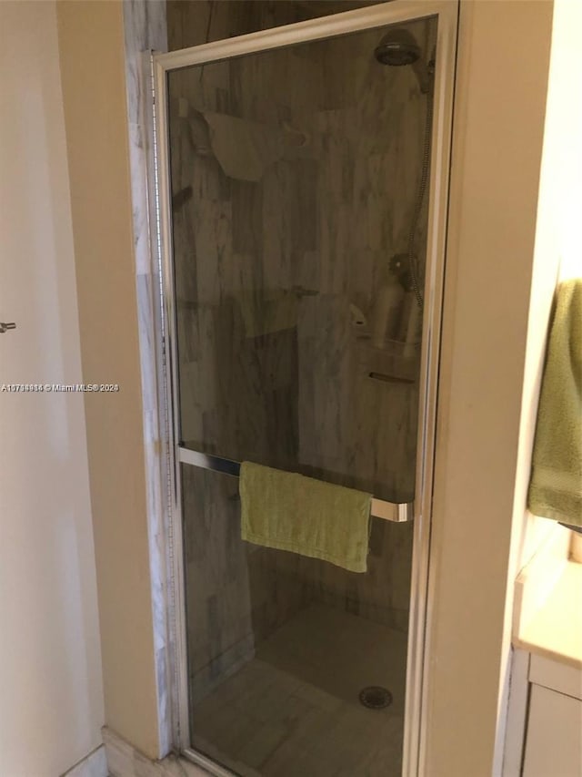 bathroom with walk in shower