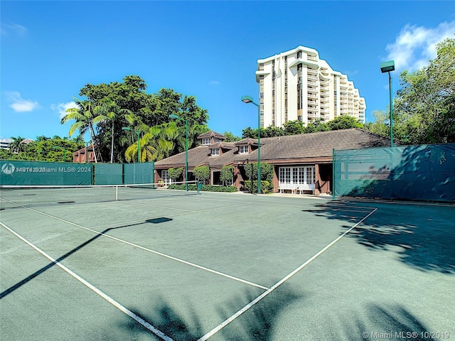 view of sport court