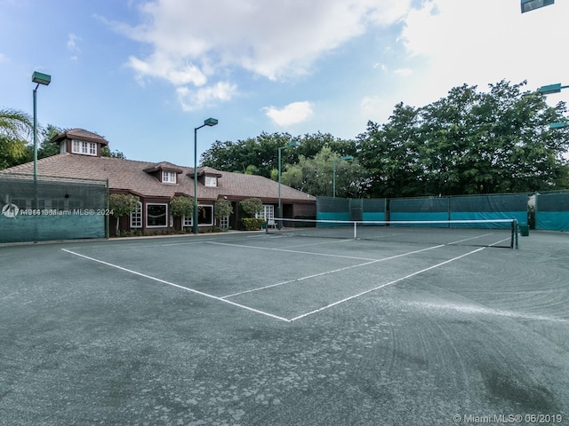 view of tennis court