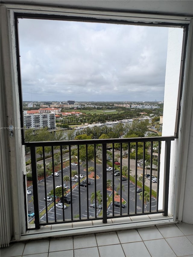 view of balcony