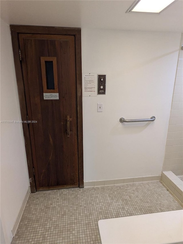 bathroom featuring tile patterned floors