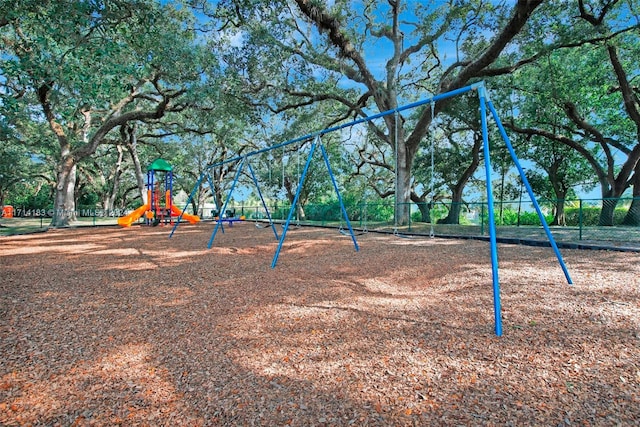 view of jungle gym