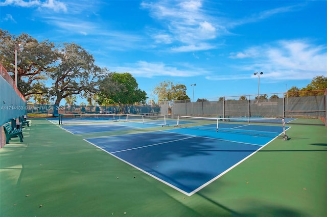 view of tennis court