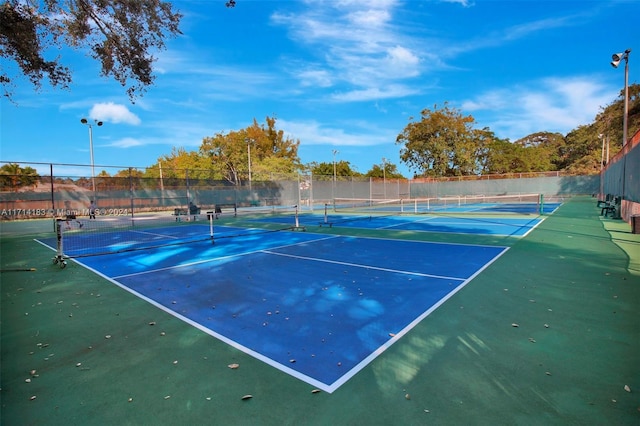 view of tennis court