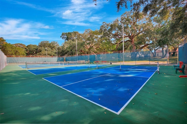 view of sport court