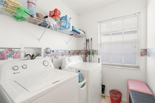 laundry room featuring washer and dryer