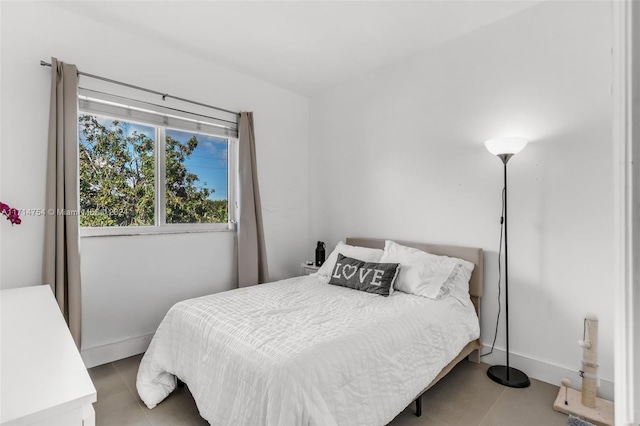 view of tiled bedroom