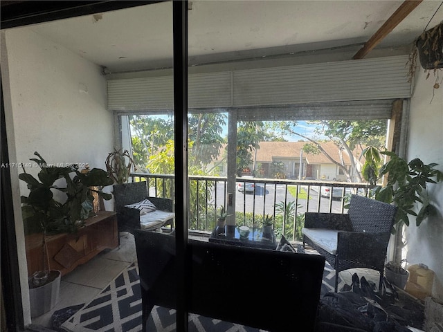 view of sunroom / solarium