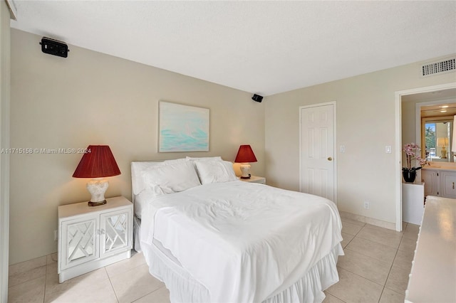 view of tiled bedroom