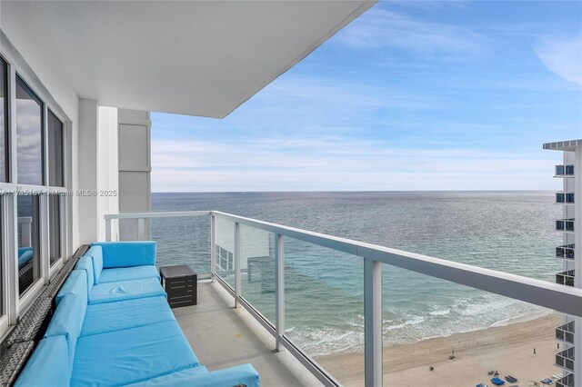 3750 Galt Ocean Dr Unit 1602, Fort Lauderdale, FL 33308 - water view featuring local beach