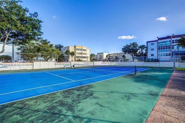 view of tennis court