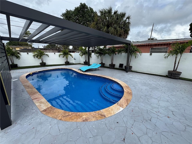 view of pool with a patio