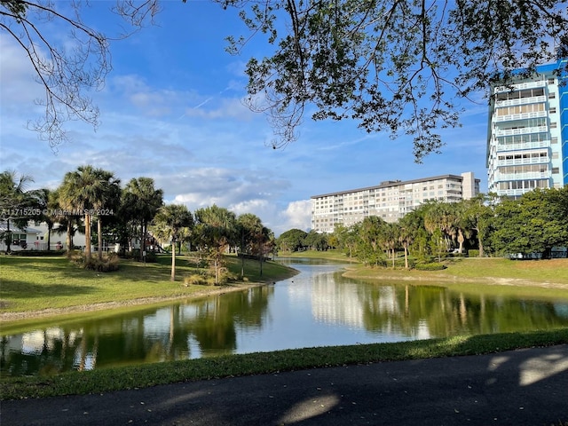 view of water feature