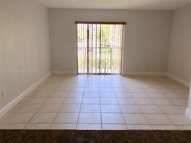 view of tiled empty room