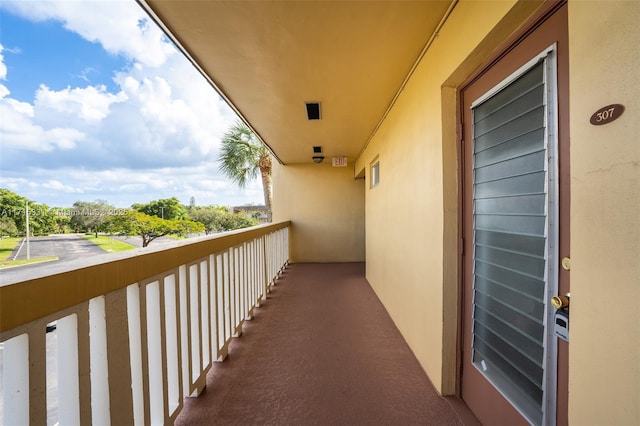 view of balcony