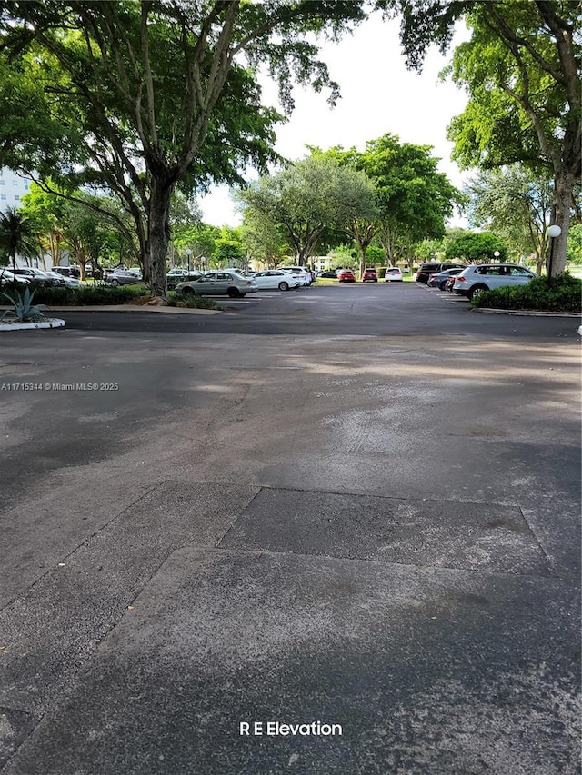 view of vehicle parking