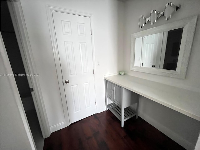 1849 S Ocean Dr Unit 409, Hallandale Beach, FL 33009 - unfurnished office with dark hardwood / wood-style floors