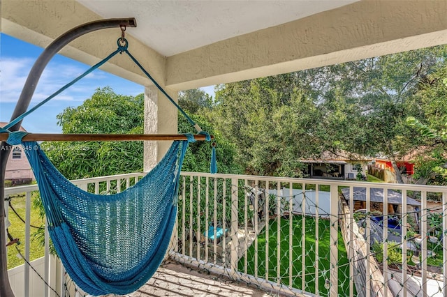 view of balcony