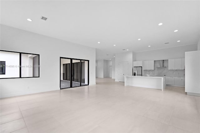 view of unfurnished living room